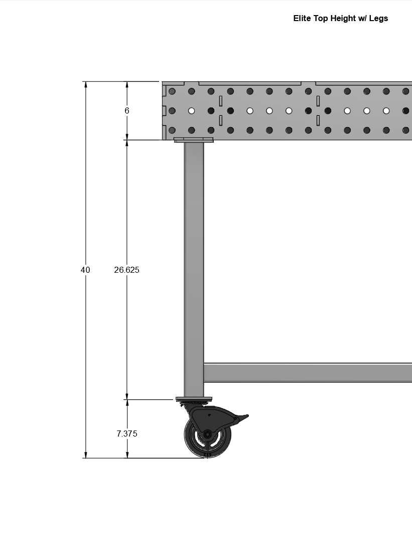 36" x 60" - Elite Top Welding Fixture Table - DIY Kit
